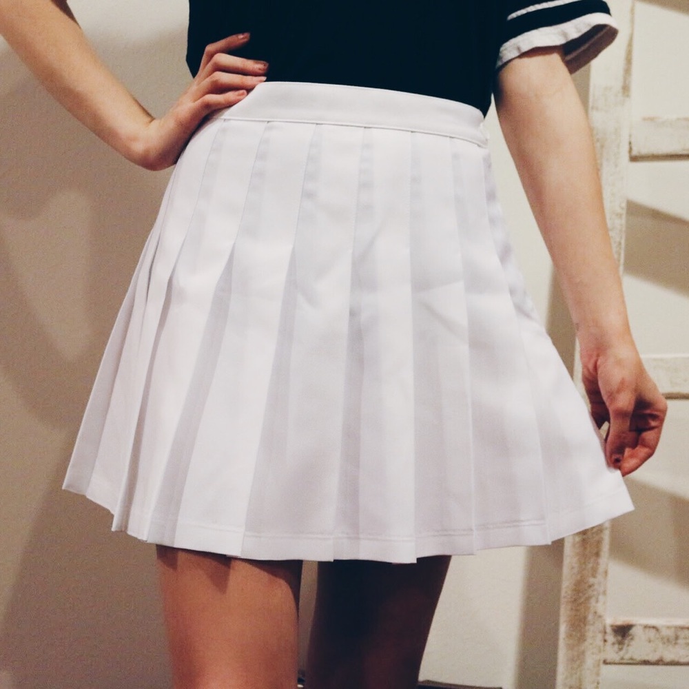 White Pleated “Tennis” Skirt